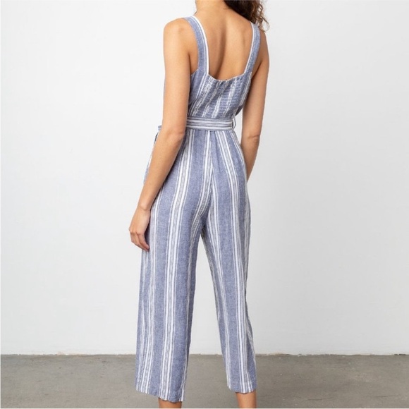 Rails Navy and White Kyra Seaport Stripe pantsuit romper size small - Picture 11 of 12